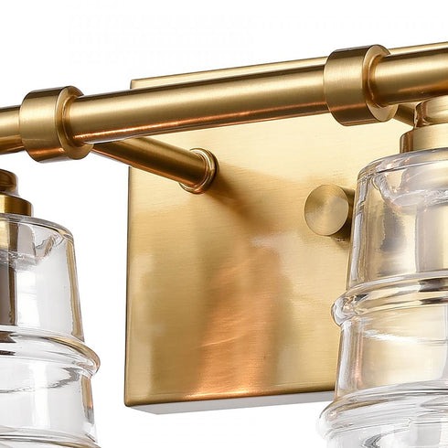 Elk Pulsate 30.25 Inch Wide 4 Light Vanity Light in Satin Brass Model: 67973/4