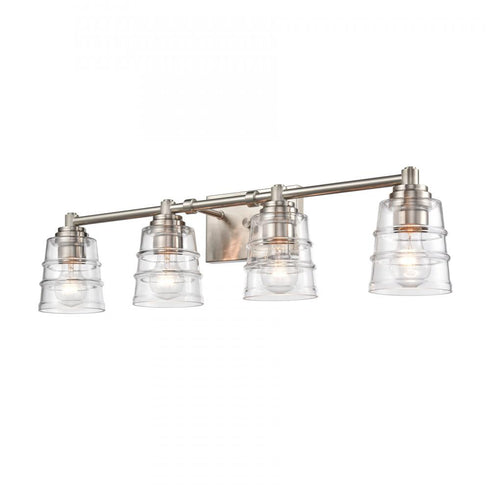 Elk Pulsate 30.25 Inch Wide 4 Light Vanity Light in Satin Nickel Model: 67963/4