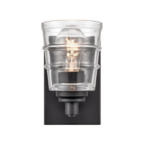 Elk Pulsate 4.5 Inch Wide 1 Light Vanity Light in Matte Black Model: 67980/1