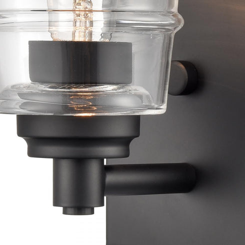 Elk Pulsate 4.5 Inch Wide 1 Light Vanity Light in Matte Black Model: 67980/1