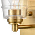 Elk Pulsate 4.5 Inch Wide 1 Light Vanity Light in Satin Brass Model: 67970/1