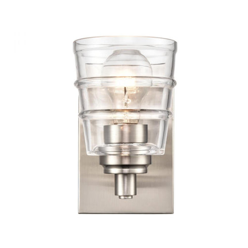 Elk Pulsate 4.5 Inch Wide 1 Light Vanity Light in Satin Nickel Model: 67960/1