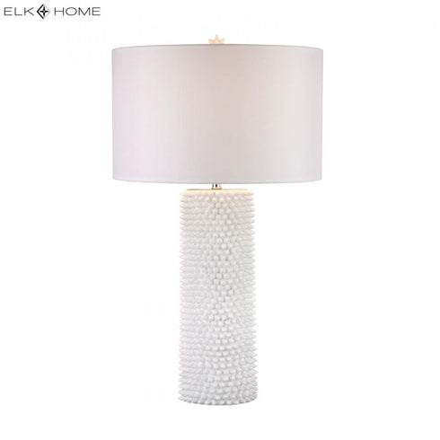 Elk Punk TABLE LAMP in White Finish Model: D2767
