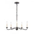 Elk Quinn 24 Inch Wide 5 Light Chandelier in Old Bronze Model: EC89687/5
