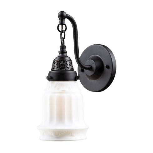Elk Quinton Parlor SCONCE in Oiled Bronze Finish Model: 66210-1