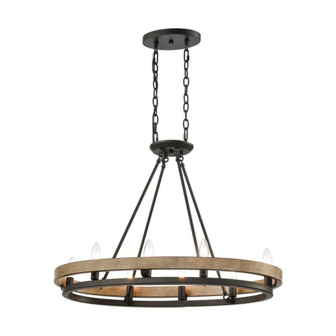 Elk Ramsey ISLAND LIGHT in Matte Black Finish Model: 75055/8