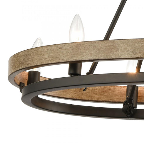 Elk Ramsey ISLAND LIGHT in Matte Black Finish Model: 75055/8