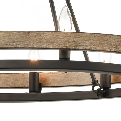 Elk Ramsey ISLAND LIGHT in Matte Black Finish Model: 75055/8