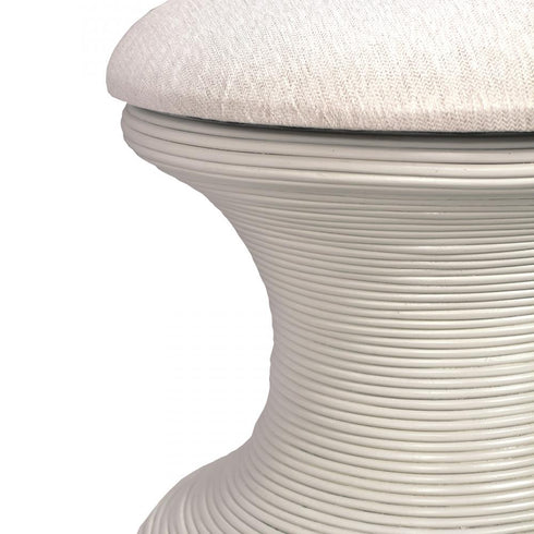 Elk Raven Stool White in Shoji White Finish Model: S0075-9988