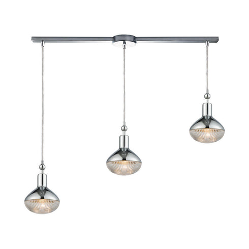 Elk Ravette 3 Light MINI PENDANT in Polished Chrome Finish Model: 56623/3L