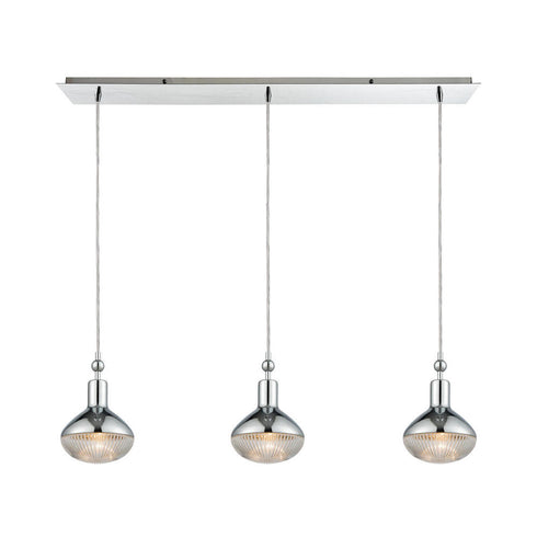 Elk Ravette 3 Light MINI PENDANT in Polished Chrome Finish Model: 56623/3LP