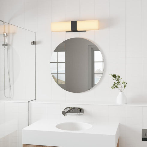Elk Reciprocate 25 Inch Wide 2 Light Vanity Light in Matte Black Model: 81680/2