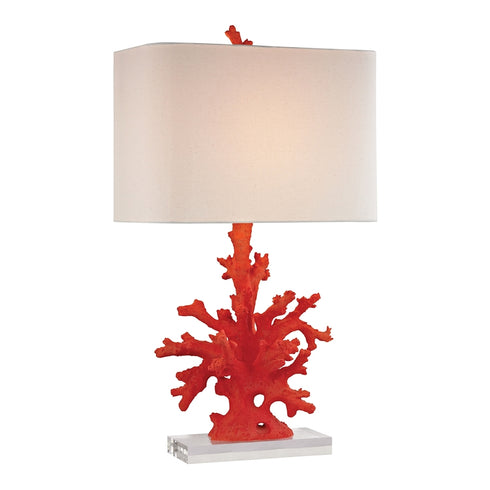 Elk Red Coral TABLE LAMP in Red Finish Model: D2493