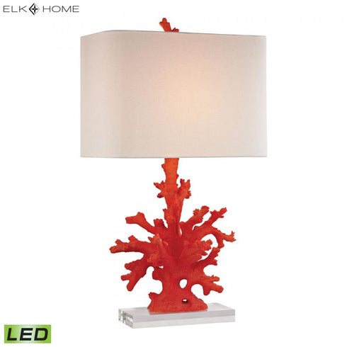 Elk Red Coral TABLE LAMP in Red Finish Model: D2493-LED