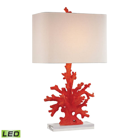 Elk Red Coral TABLE LAMP in Red Finish Model: D2493-LED