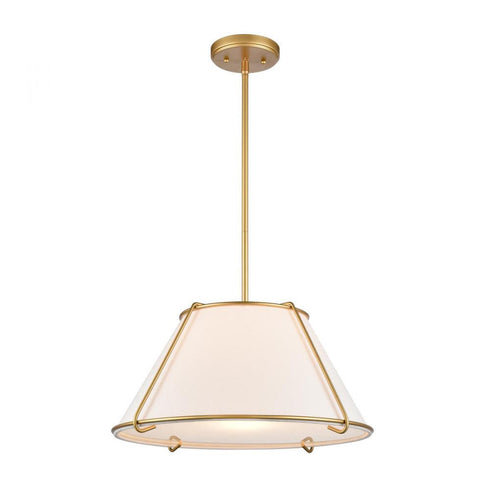 Elk Regalia 18 Inch Wide 1 Light Pendant in Natural Antique Brass Model: 68244/1