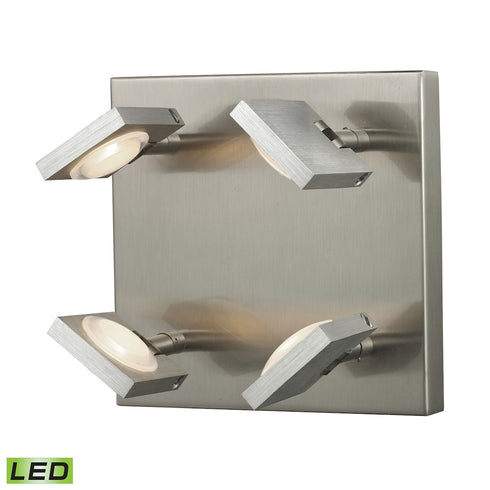 Elk Reilly 4 Light SCONCE in Brushed Aluminum Brushed Nickel Brushed Nickel Finish Model: 54013/4