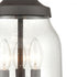 Elk Renford 3 Light POST MOUNT in Architectural Bronze Finish Model: 45424/3