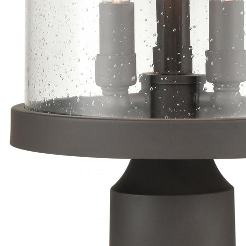 Elk Renford 3 Light POST MOUNT in Architectural Bronze Finish Model: 45424/3