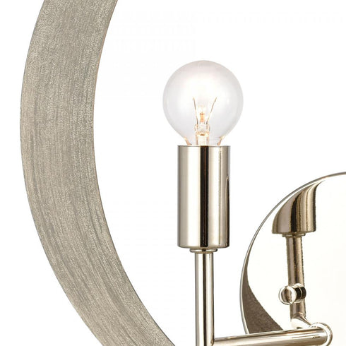 Elk Retro Rings SCONCE in Sandy Beechwood Finish Model: 82064/2