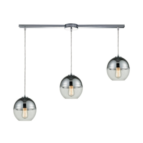 Elk Revelo 3 Light MINI PENDANT in Polished Chrome Finish Model: 10492/3L