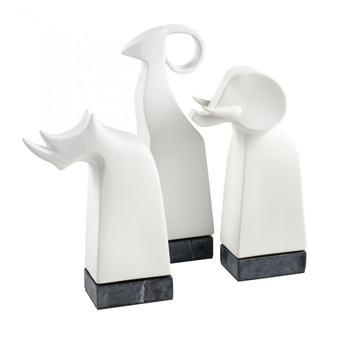 Elk Rhino ORNAMENTAL ACCESSORY (2 pack) (2 pack) in Matte White Finish Model: H0017-9156