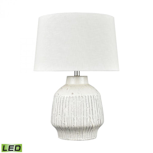 Elk Rhoda 24 Inch High 1 Light Table Lamp in White Includes LED Bulb Model: H0019-7992-LED