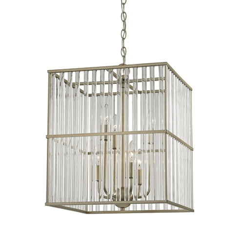 Elk Ridley 6 Light CHANDELIER in Aged Silver Finish Model: 81097/6
