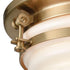 Elk Riley FLUSH MOUNT in Satin Brass Finish Model: 16093/2