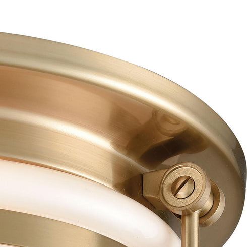 Elk Riley FLUSH MOUNT in Satin Brass Finish Model: 16093/2