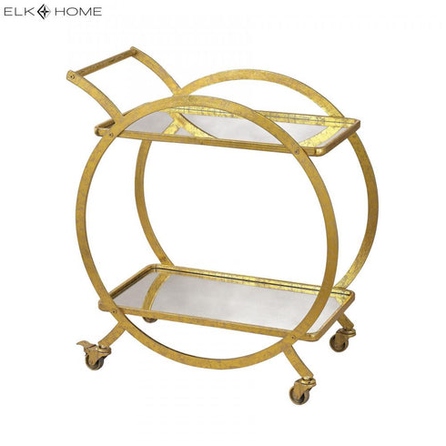 Elk Ring ACCENT TABLE in Gold Finish Model: 351-10212