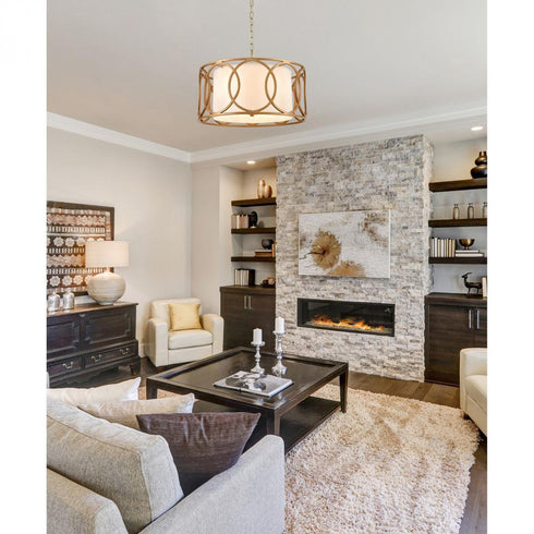 Elk Ringlets CHANDELIER in Golden Silver Finish Model: 33425/4