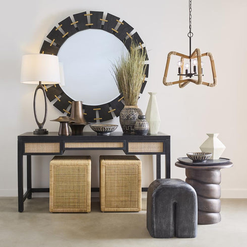 Elk Rio Desk Black in Checkmate Black Finish Model: S0075-9959