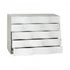 Elk Ripple Effect CHEST in Pigeon White Finish Model: 6418002