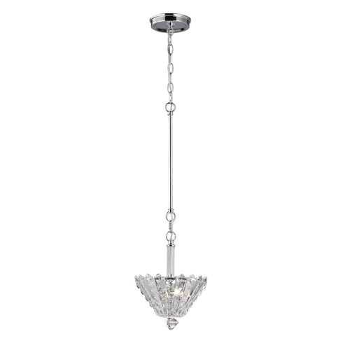 Elk Riva 2 Light MINI PENDANT in Chrome Clear Clear Finish Model: 46050/2