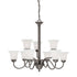 Elk Riva 9 Light CHANDELIER in Painted Bronze Finish Model: SL881363