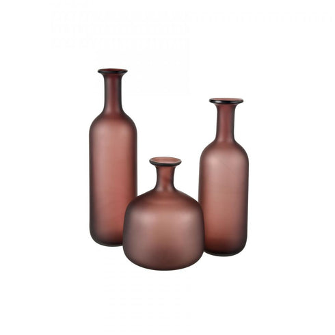 Elk Riven Vase Large (2 pack) (2 pack) in Plum Finish Model: S0014-10049