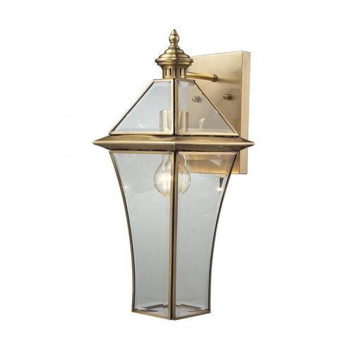 Elk Riverdale 1 Light Outdoor Wall Lamp in Brushed Brass Model: 22031/1