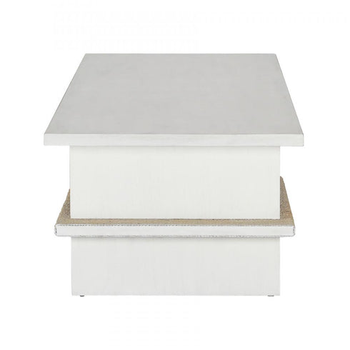 Elk Riverview Coffee Table White in Checkmate White Finish Model: S0075-9968