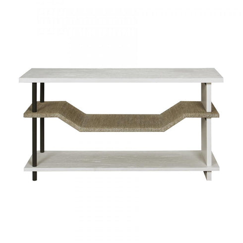 Elk Riverview Console Table White in Checkmate White Finish Model: S0075-9970