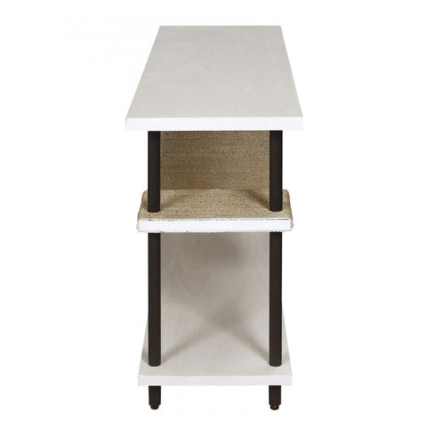 Elk Riverview Console Table White in Checkmate White Finish Model: S0075-9970