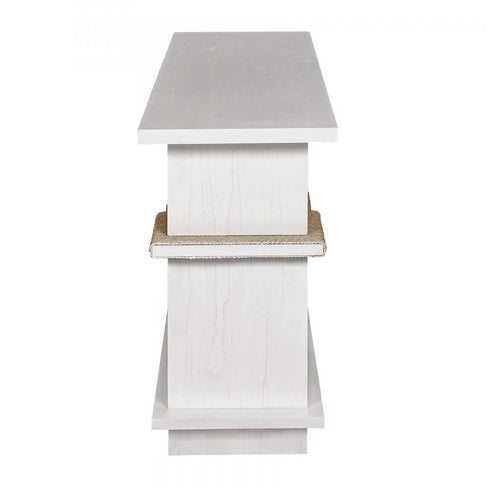 Elk Riverview Console Table White in Checkmate White Finish Model: S0075-9970