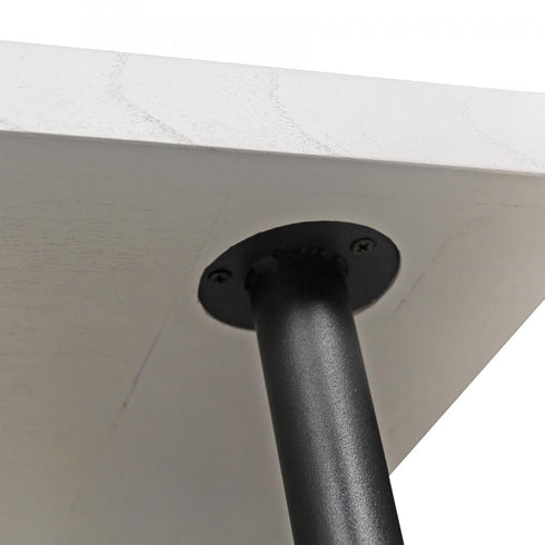 Elk Riverview Console Table White in Checkmate White Finish Model: S0075-9970