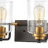 Elk Robins VANITY LIGHT in Matte Black Brushed Brass Brushed Brass Finish Model: 46613/4