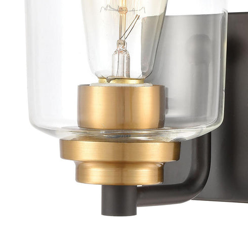 Elk Robins VANITY LIGHT in Matte Black Finish Model: 46610/1