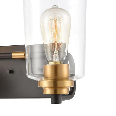 Elk Robins VANITY LIGHT in Matte Black Finish Model: 46611/2