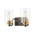 Elk Robins VANITY LIGHT in Matte Black Finish Model: 46611/2