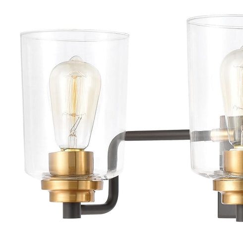 Elk Robins VANITY LIGHT in Matte Black Finish Model: 46612/3