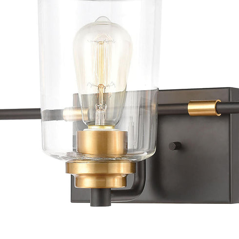 Elk Robins VANITY LIGHT in Matte Black Finish Model: 46612/3