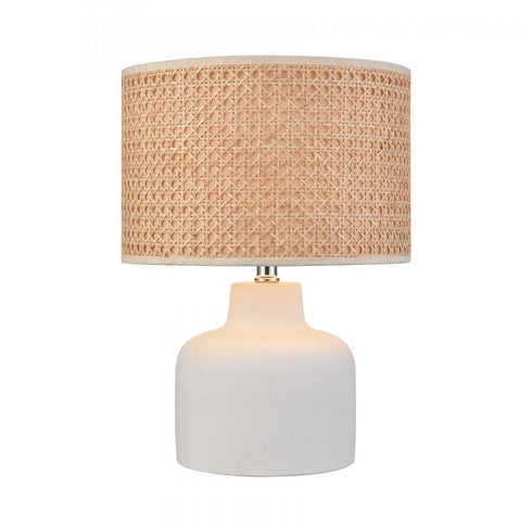 Elk Rockport 17 Inch High 1 Light Table Lamp in Matte White Model: S0019-11174